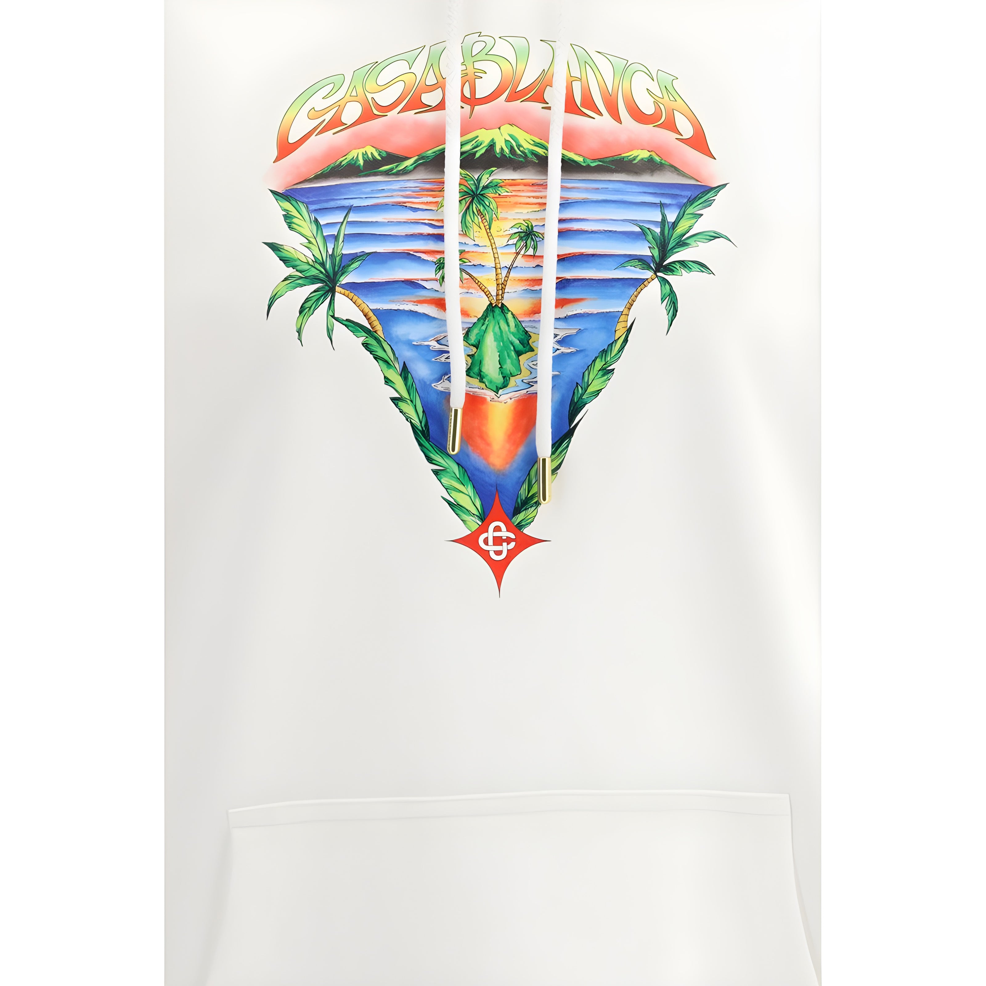 Casablanca White Cotton Sweatshirt