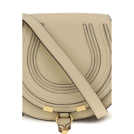 Chloé Beige Marcie Small Shoulder Bag