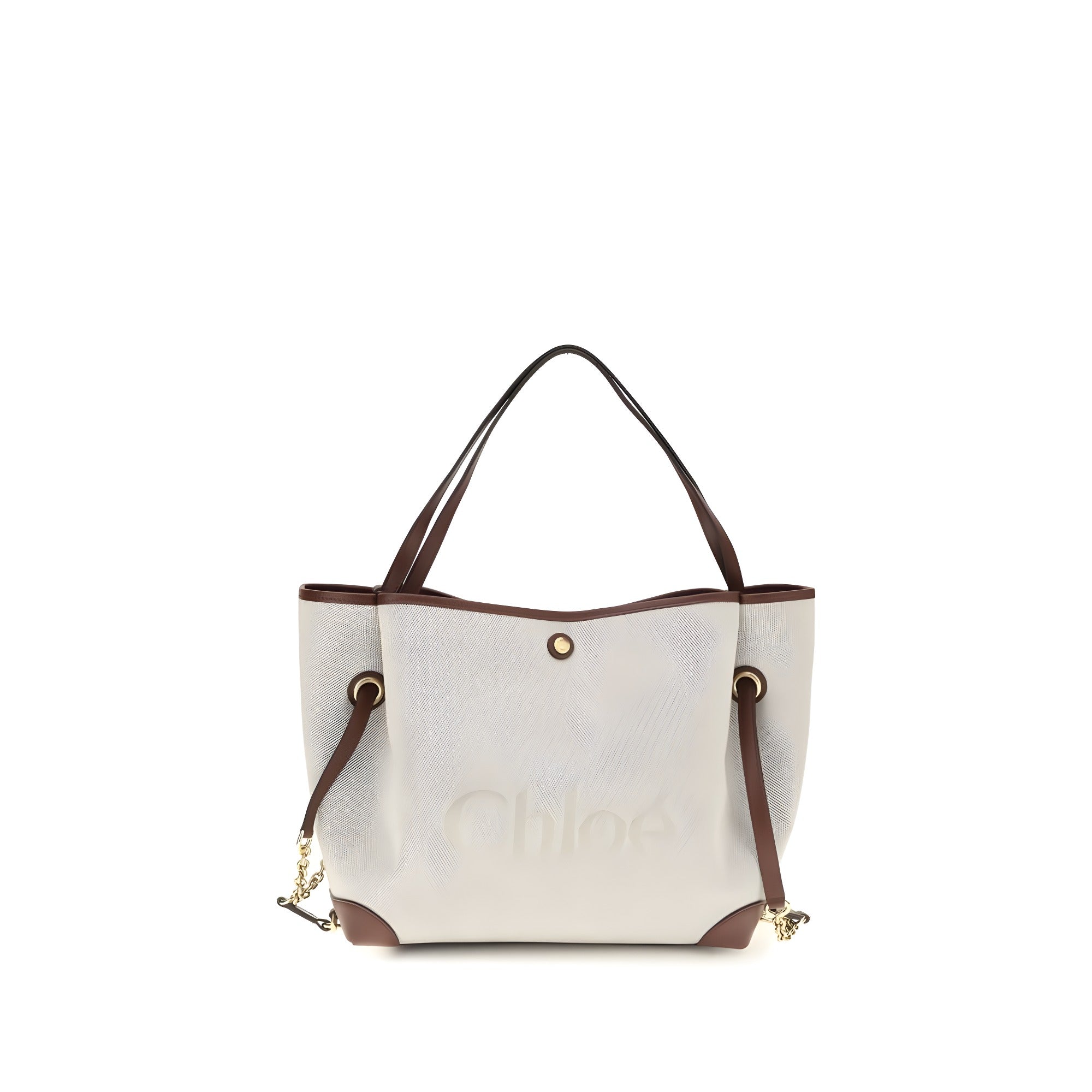 Chloé Beige Cotton Shoulder Bag