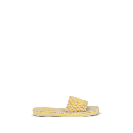 Sandale plate Chloé din piele de miel bej