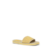 Sandale plate Chloé din piele de miel bej