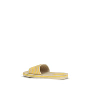 Sandale plate Chloé din piele de miel bej