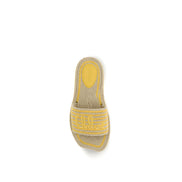Sandale plate Chloé din piele de miel bej