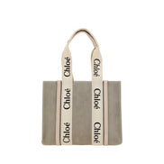 Chloé Beige Linen Handbag