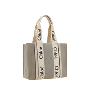 Chloé Beige Linen Handbag