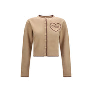 Cardigan Chloé bej din lână