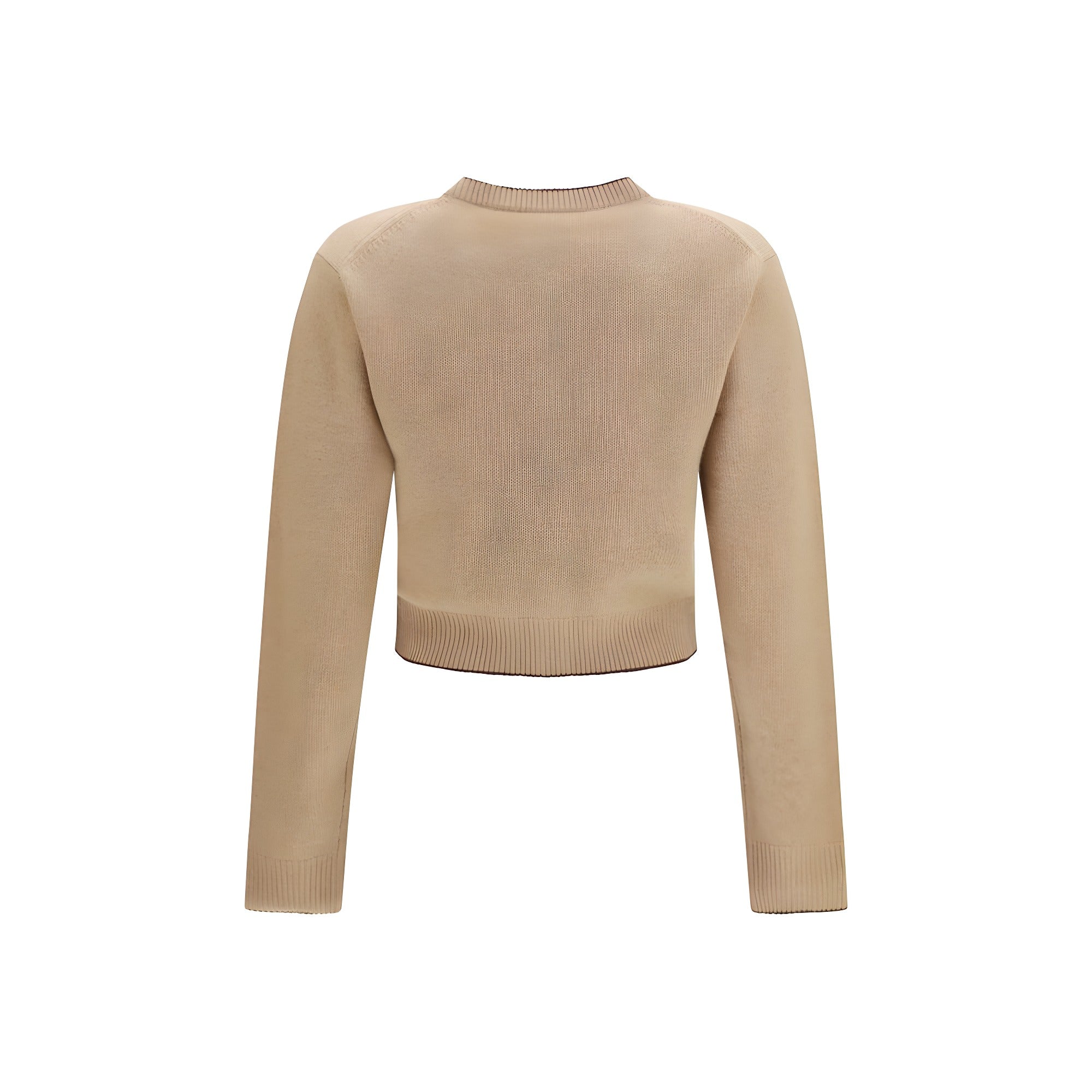 Cardigan Chloé bej din lână