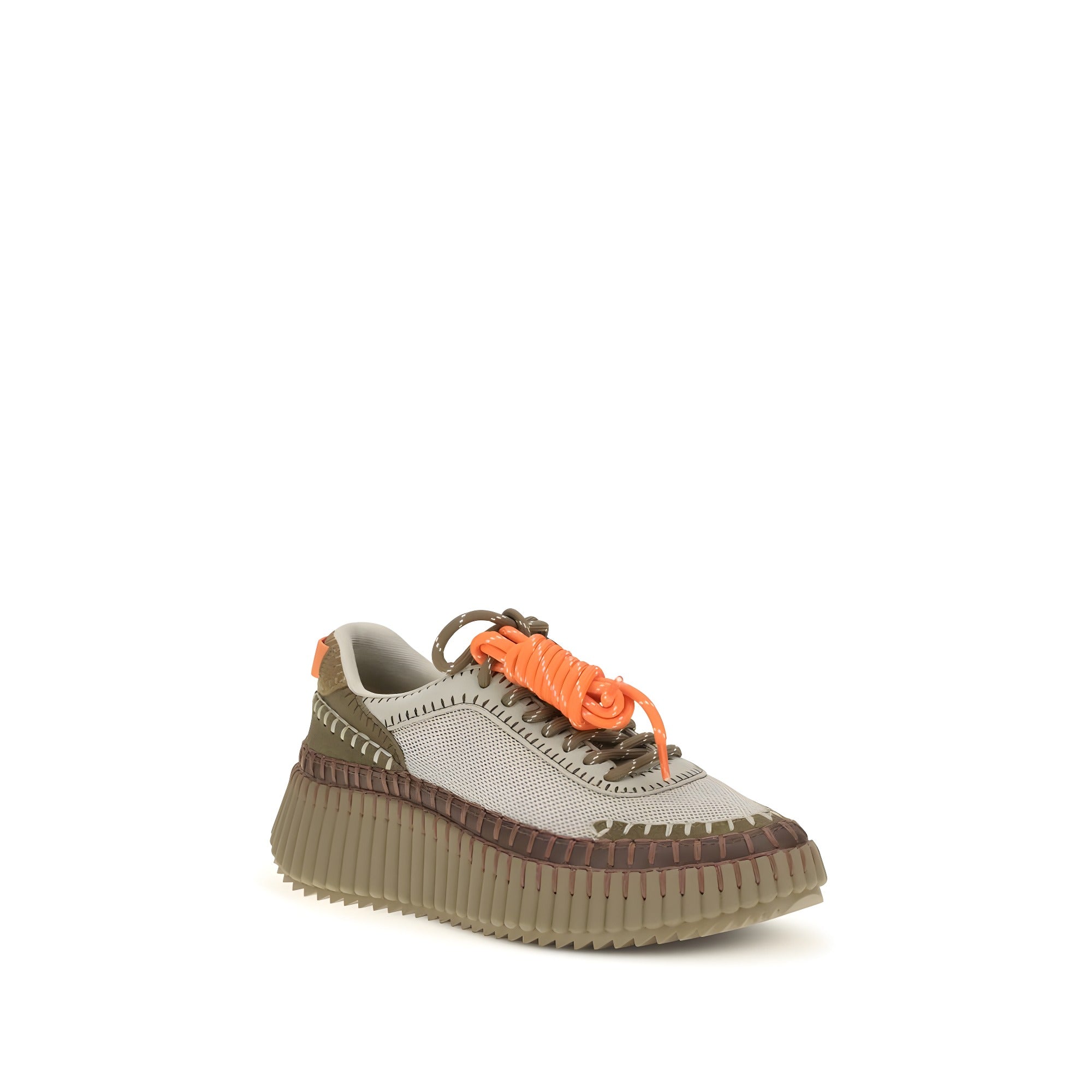 Sneakers atletici Chloé bicolori din poliuretan