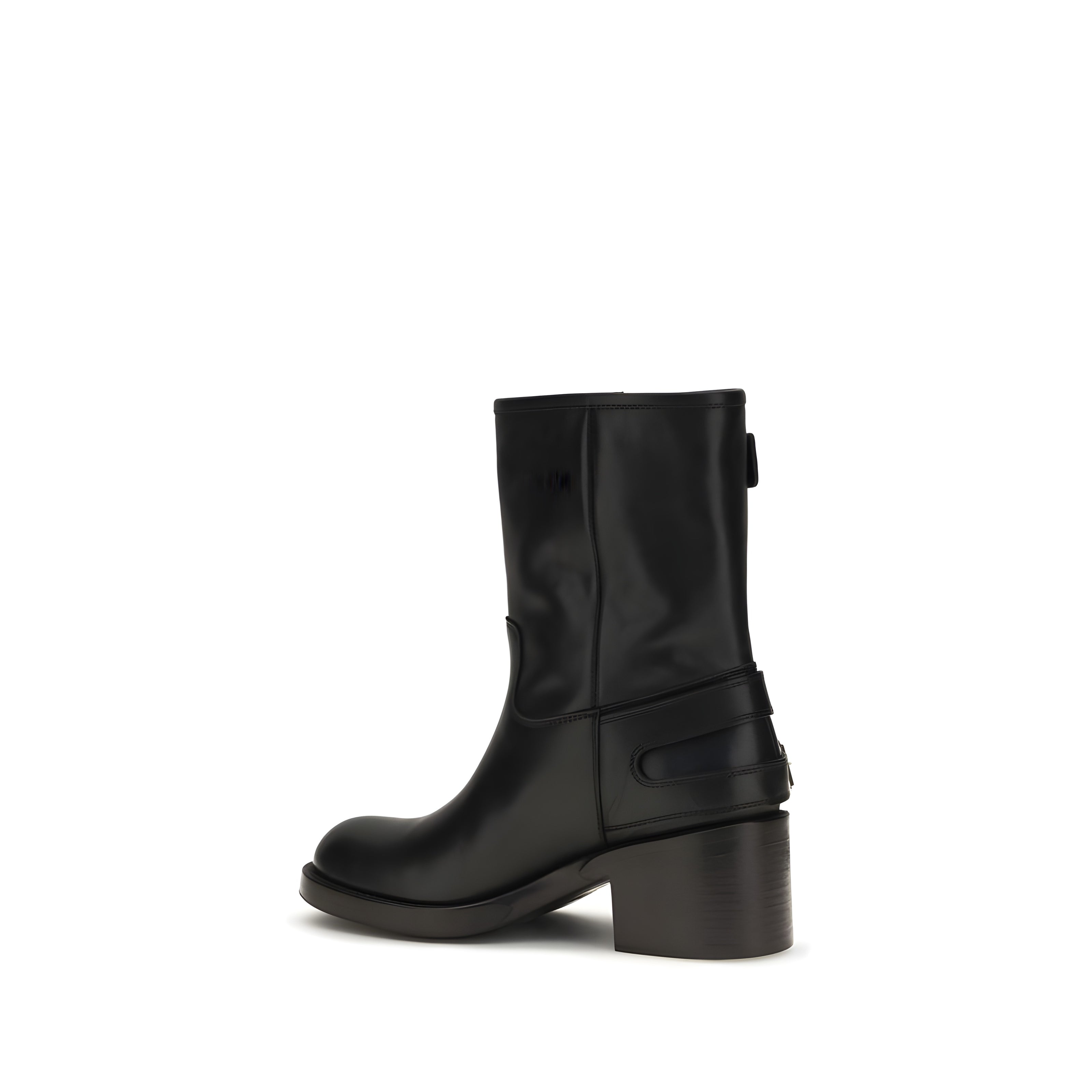 Chloé Black Leather Ankle Boots