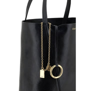 Geantă de umăr Chloé Black Spin
