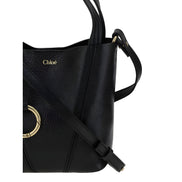 Geantă de umăr mini Chloé Black Spin