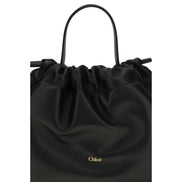 Geantă de umăr Chloé din piele neagră