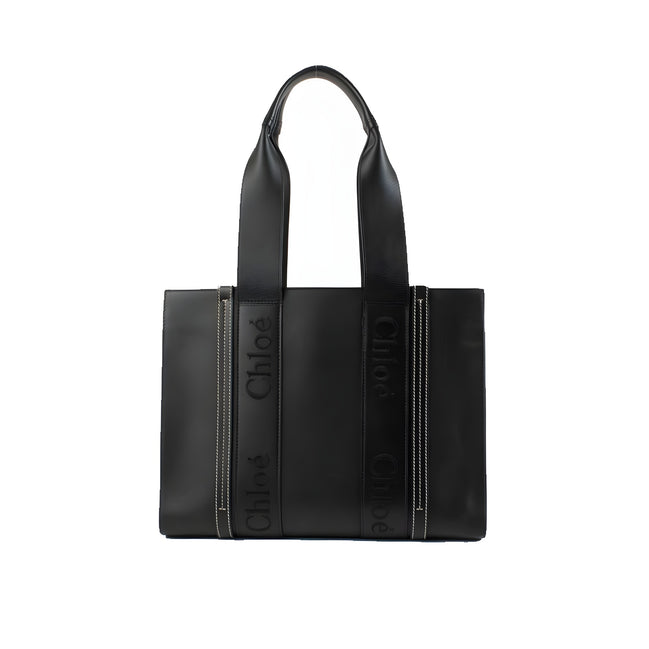 Geantă tote Chloé din piele neagră