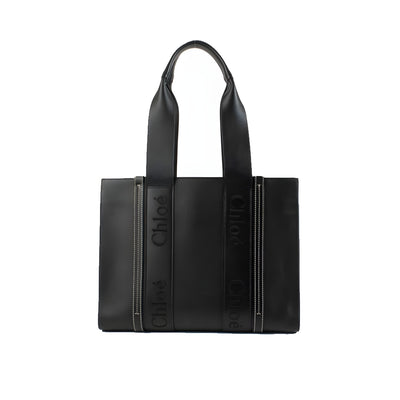 Geantă tote Chloé din piele neagră