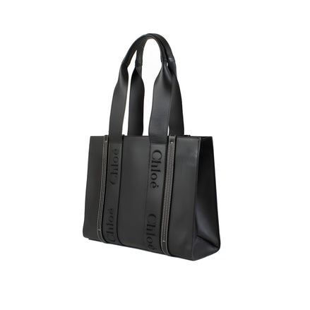 Geantă tote Chloé din piele neagră