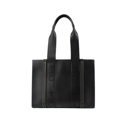 Geantă tote Chloé din piele neagră