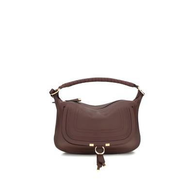 Geantă de umăr mică Chloé Bordeaux Marcie