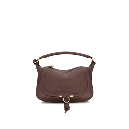 Geantă de umăr mică Chloé Bordeaux Marcie