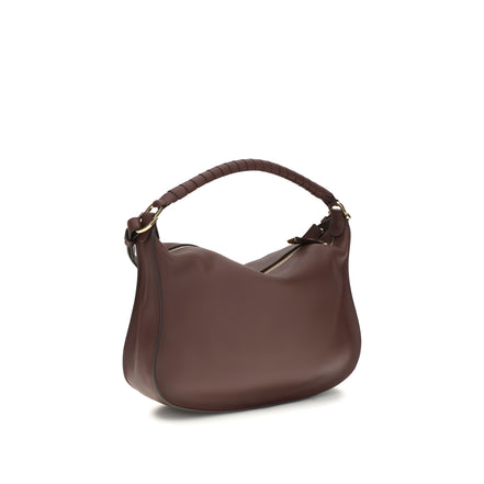 Geantă de umăr mică Chloé Bordeaux Marcie