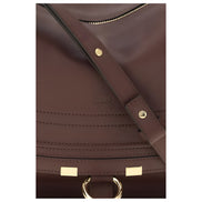 Geantă de umăr mică Chloé Bordeaux Marcie