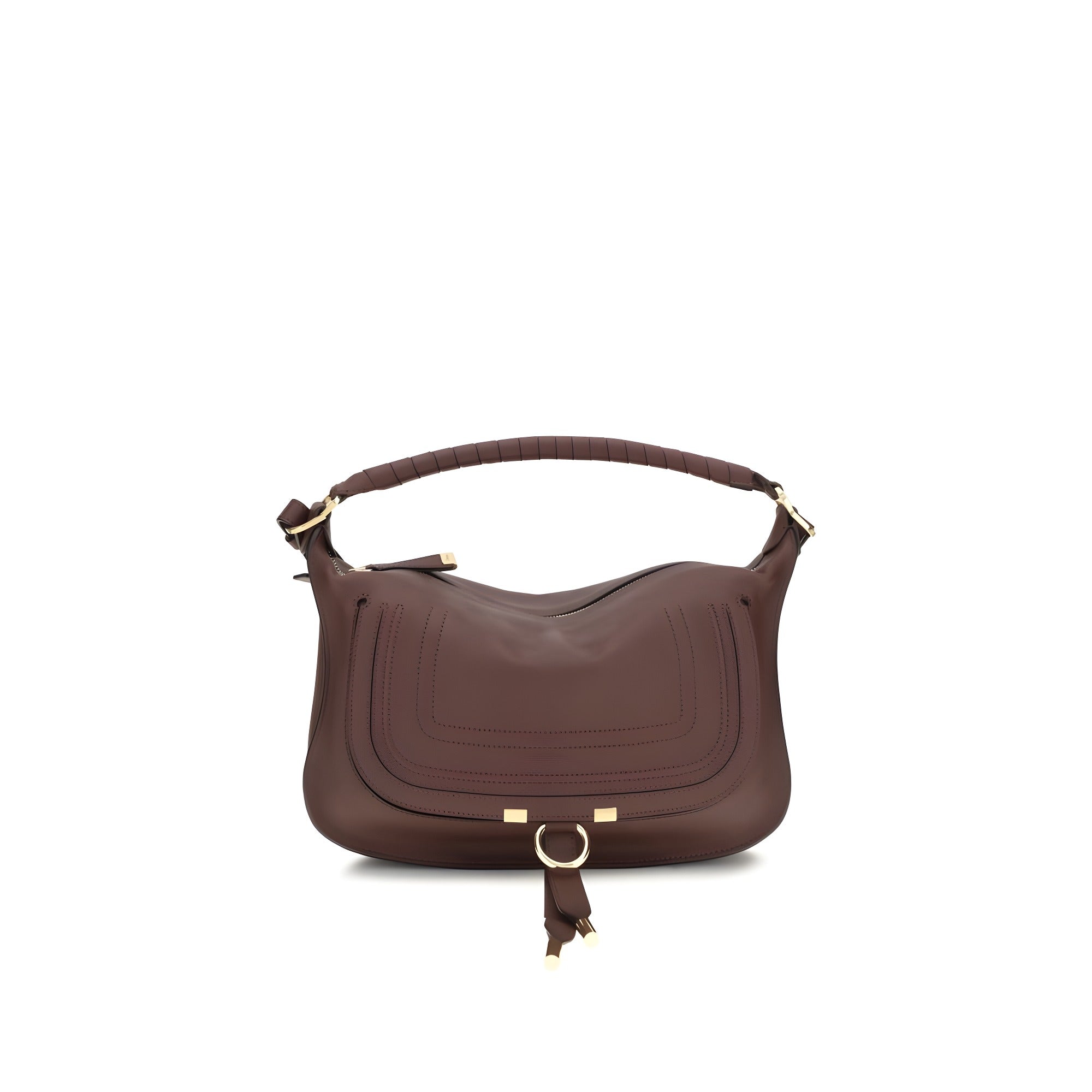 Chloé Bordeaux Marcie Small Shoulder Bag