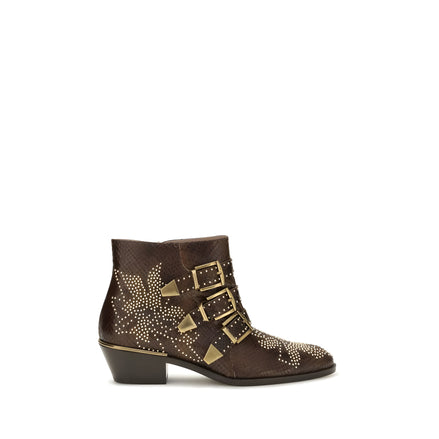 Chloé Brown Ankle Boots