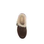 Chloé Papuci Mules Maro din Piele de Vițel