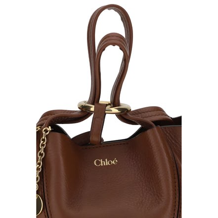 Geantă de umăr Chloé Brown Spin