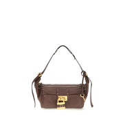 Geantă de umăr mică Chloé Brown Paddington