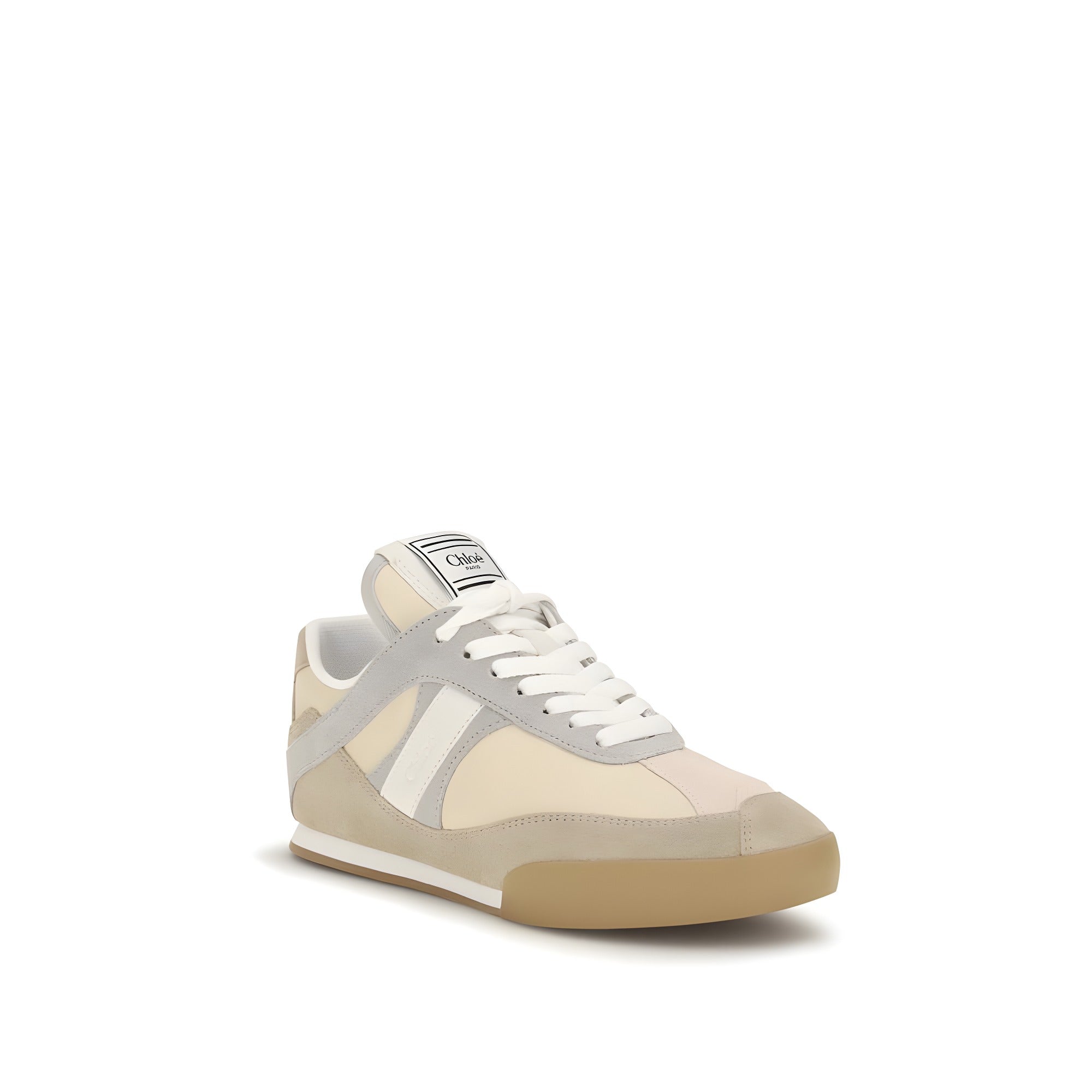 Adidași sport Chloé Gray din piele de vițel