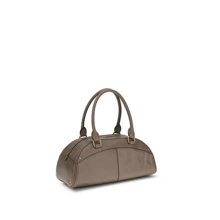Geantă de mână Chloé din piele de vițel gri