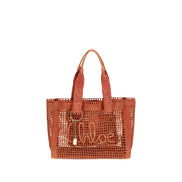 Geantă de umăr Chloé din rafie multicoloră