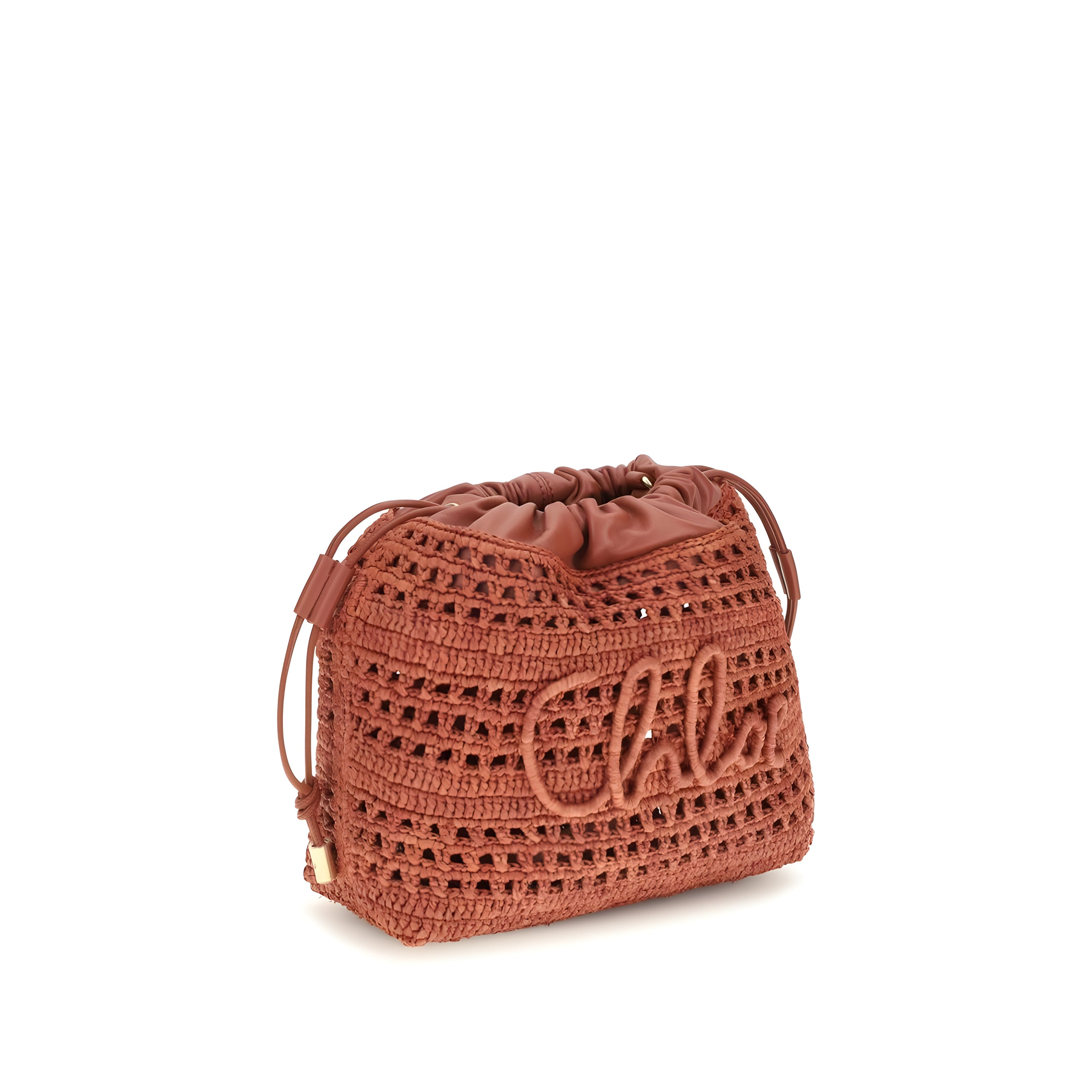 Geantă de umăr Chloé multicoloră din rafie