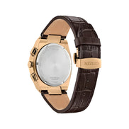 Ceas elegant Citizen Brown din piele