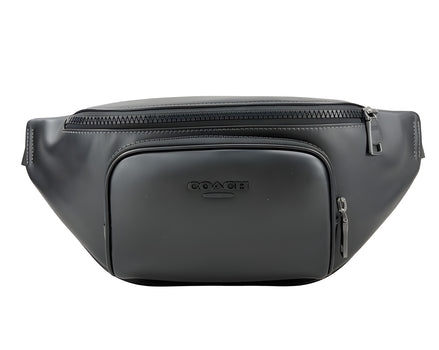 COACH Black Leather Belt Bag