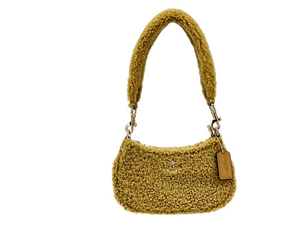 COACH Coach Teri Mini Shearling Fur Crossbody Bag