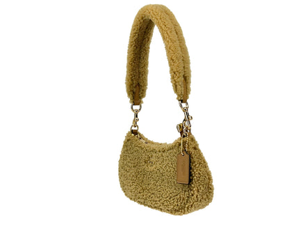 Geantă crossbody COACH Coach Teri Mini din blană de miel tunsă