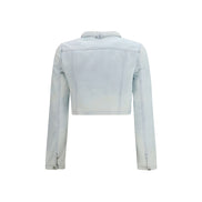 Diesel Blue Cotton Biker Jacket