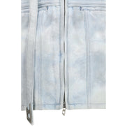Diesel Blue Cotton Biker Jacket