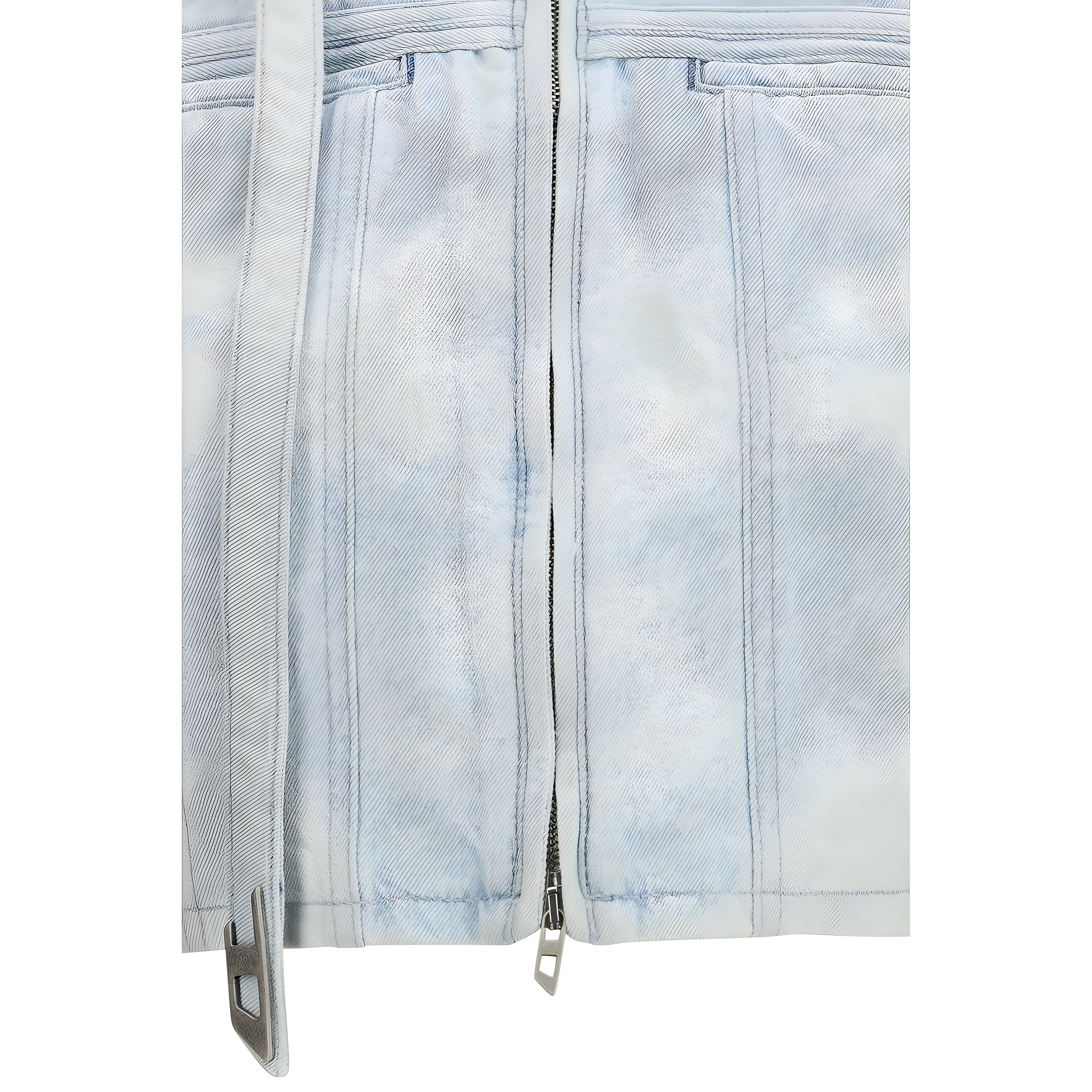 Diesel Blue Cotton Biker Jacket
