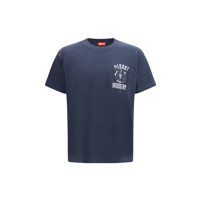 Tricou din bumbac Diesel Blue