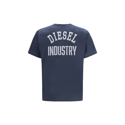 Diesel Blue Cotton T-Shirt