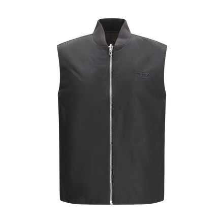 Diesel Brown Sleeveless Jacket