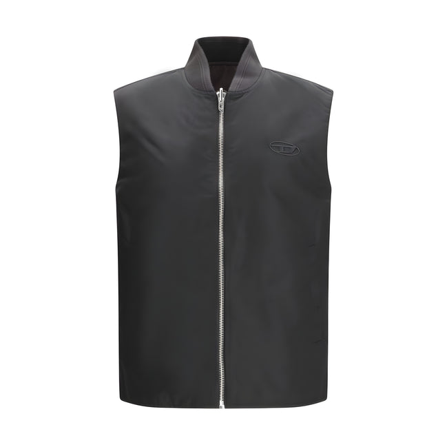 Diesel Brown Sleeveless Jacket