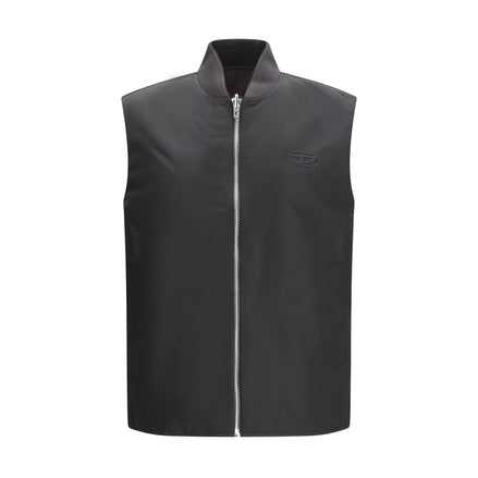 Diesel Brown Sleeveless Jacket