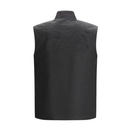 Diesel Brown Sleeveless Jacket