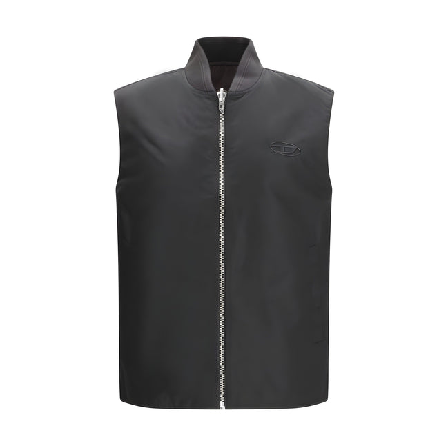 Diesel Brown Sleeveless Jacket
