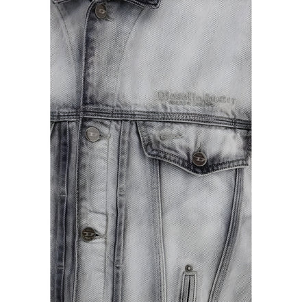 Diesel Gray Cotton Denim Jacket