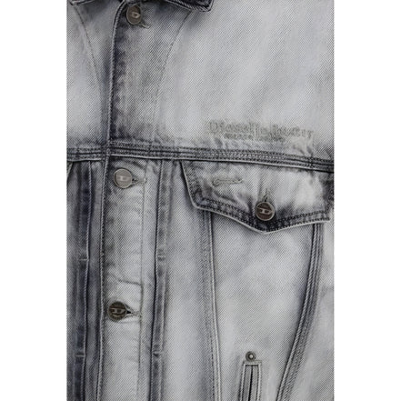 Diesel Gray Cotton Denim Jacket