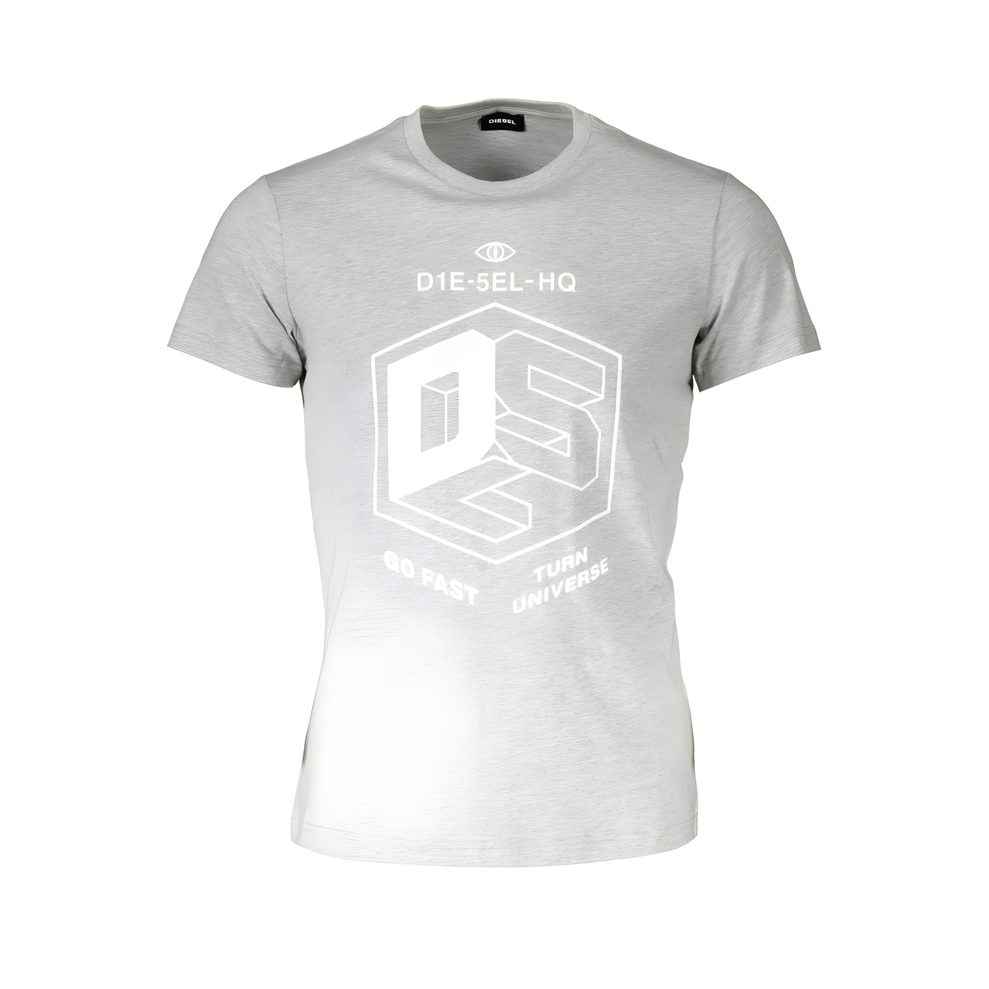 Diesel Grey Cotton T-Shirt